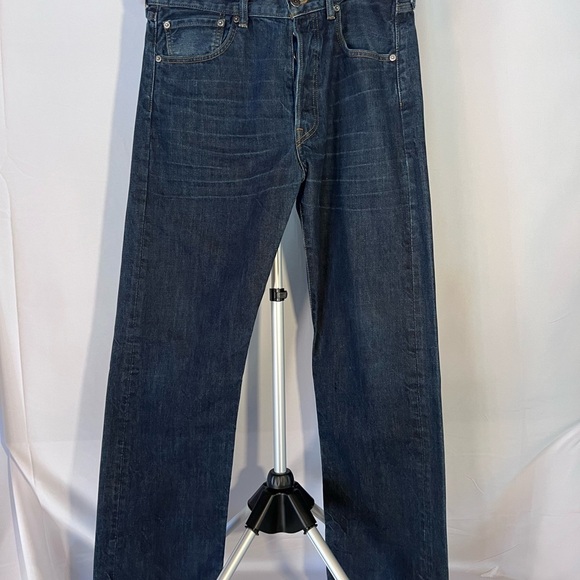 Men's Dark Blue Jeans - Picture 1 of 7
